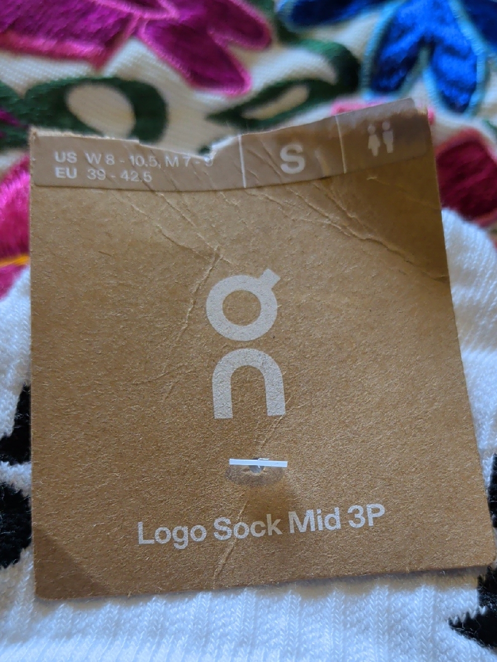 On Running White Logo sock Mid 3P - Picture 6 of 8